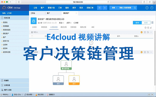 E4cloud 視頻講解：客戶決策鏈管理